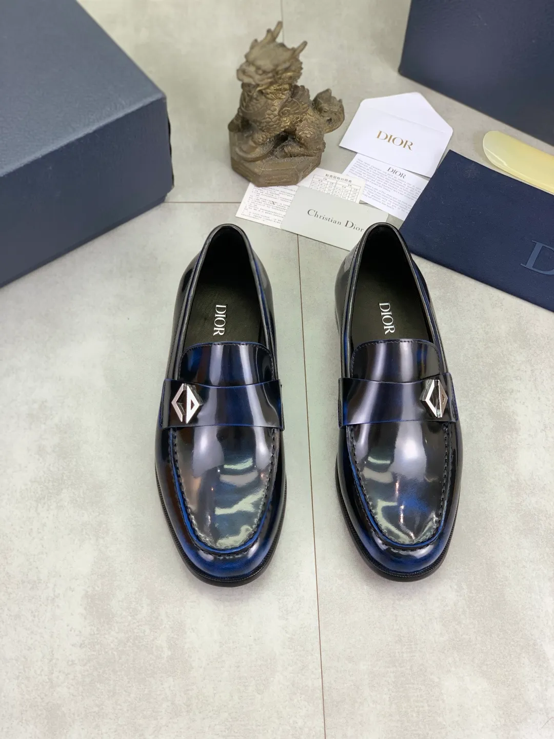 Men's men's shoes 💰P560 new style 💰high version 💎💎💎Dior original version! Top Italian purchasing agent! Men's business casual leather shoes, original imported open-edge beaded calfskin upper, ultimate texture, gentlemanly style, imported water-dyed cowhide inside, top-quality original Italian rubber outsole, first-class workmanship, top quality! Size: 39-44 (45 customized) 4️⃣ colors available